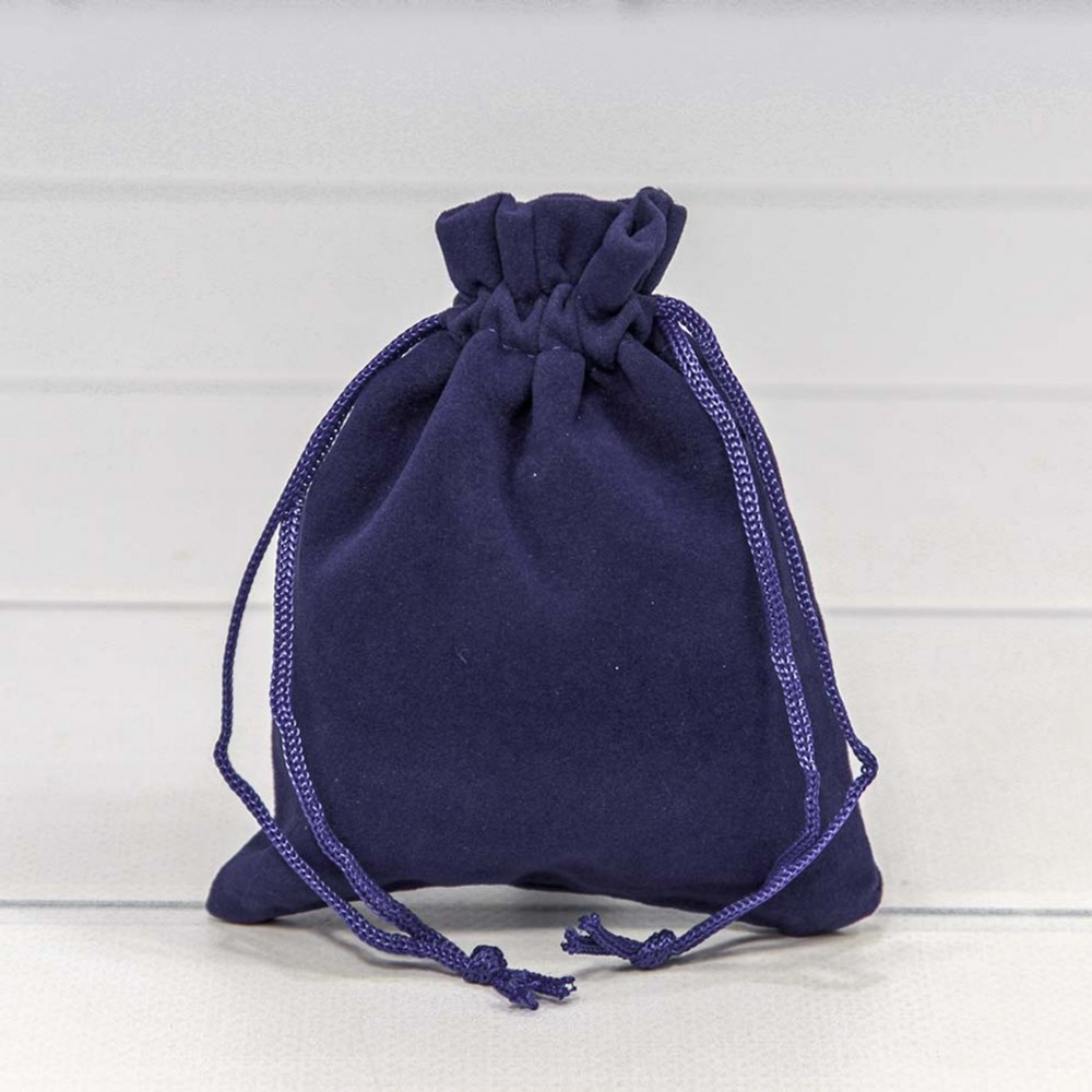 Мешочек 10х12см Бархат класс А (Синий)