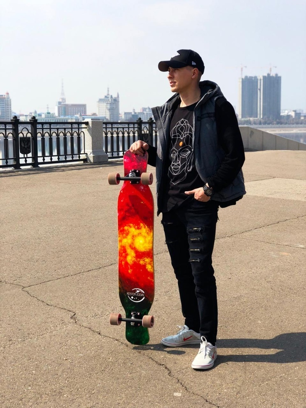 Комплект лонгборд Koston Constellation Sunburst 46/118см Soft Flex