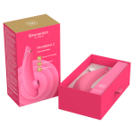 Розовый вакуумно-волновой клиторальный стимулятор Womanizer Premium 2 Raspberry WZ212SG7