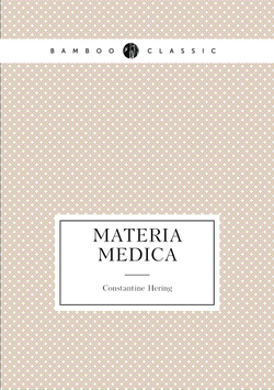 Materia medica | Constantine Hering