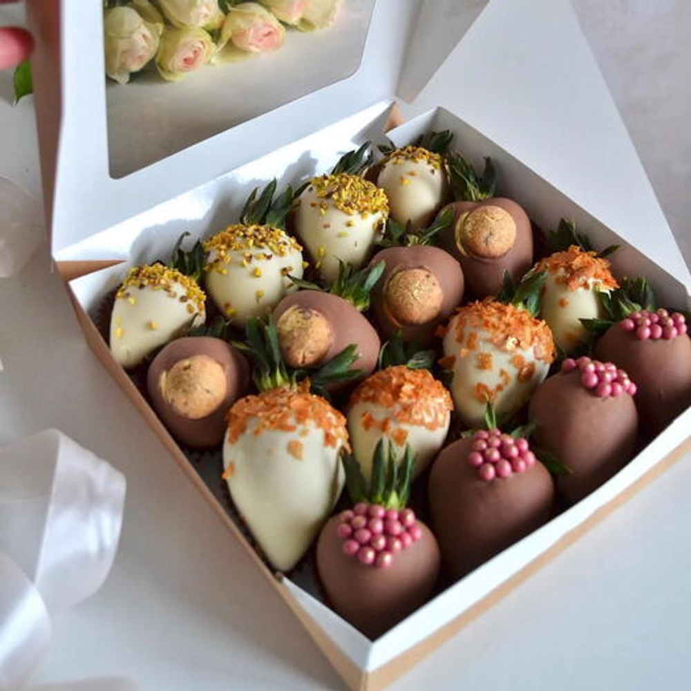 Коробка для пряников Eco tabox КРАФТ 20х20х4 см