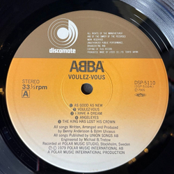 Винтажная виниловая пластинка LP АББА ABBA Voulez Vous (Japan 1979) (Obi) Kisses Of Fire