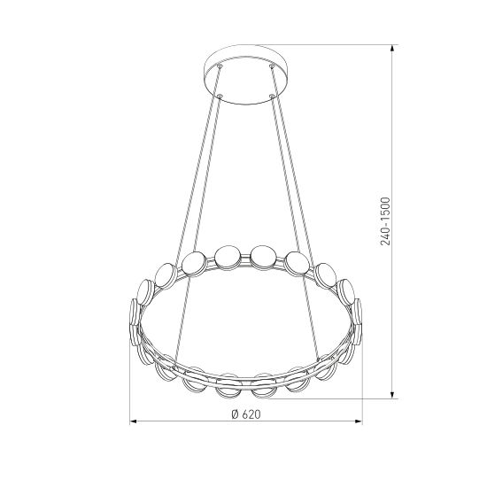 90332/20 / подвесной светильник / черный