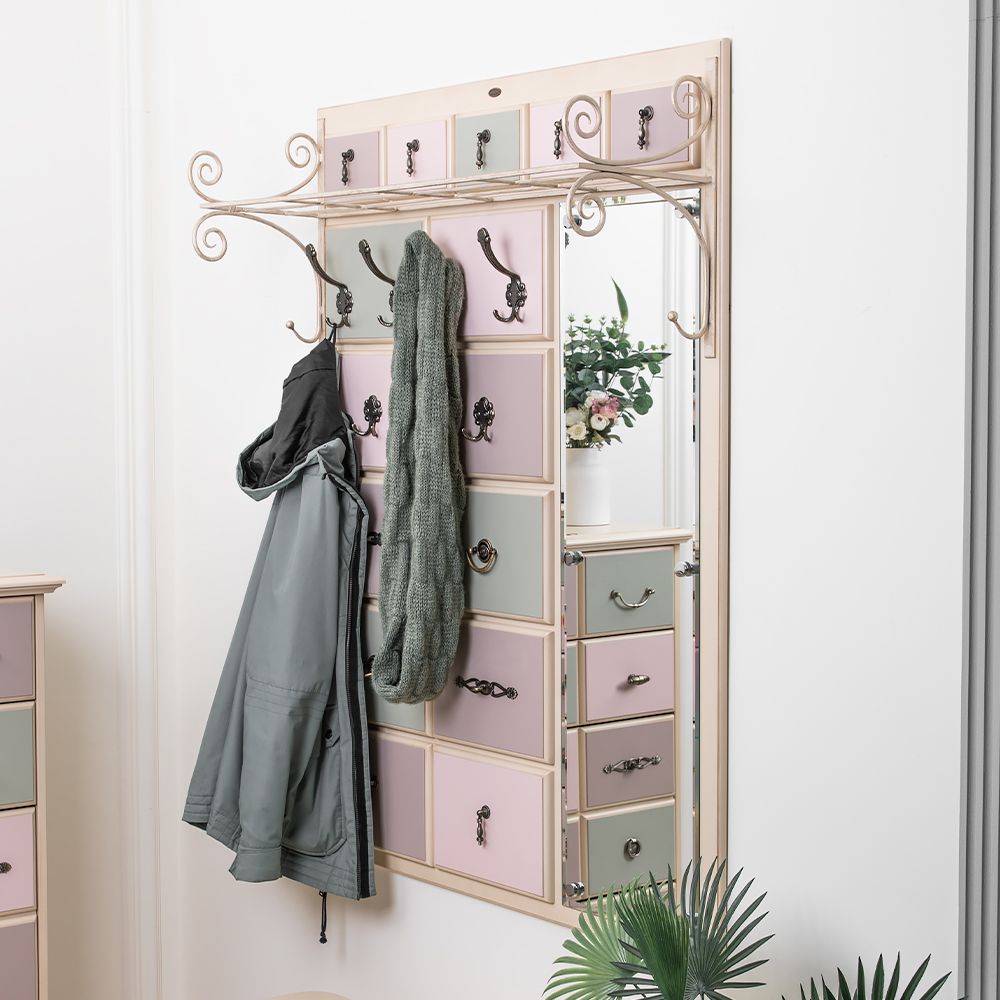 Вешалка настенная Пандора 4 Айвори Акварель