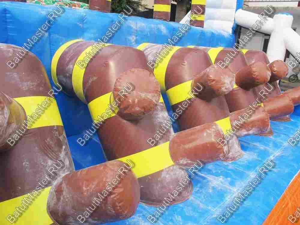 Надувная полоса препятствий "Дачные приключения"