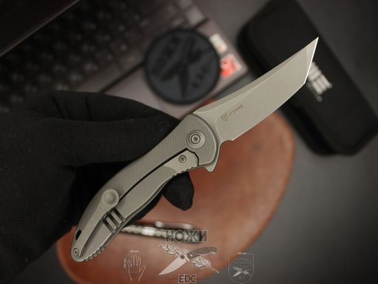 Складной нож WE Knife Mini Synergy 2012A c клинком из стали CPM-20CV, рукоять титан