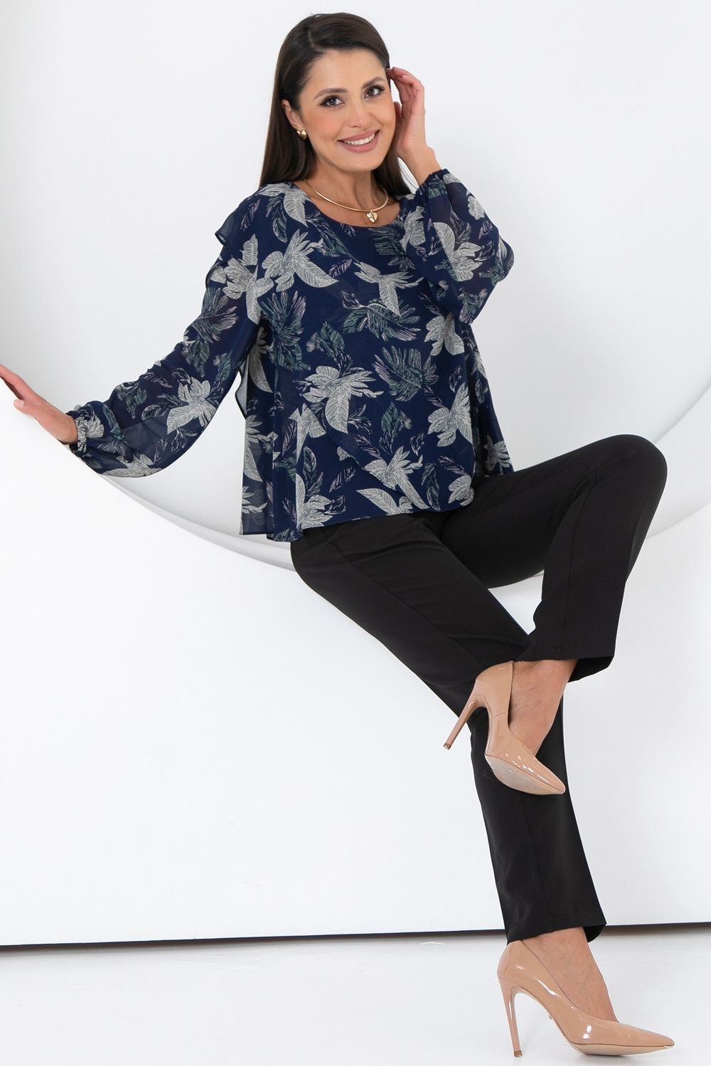 Блуза Красивая из шифона (найт) Diolche