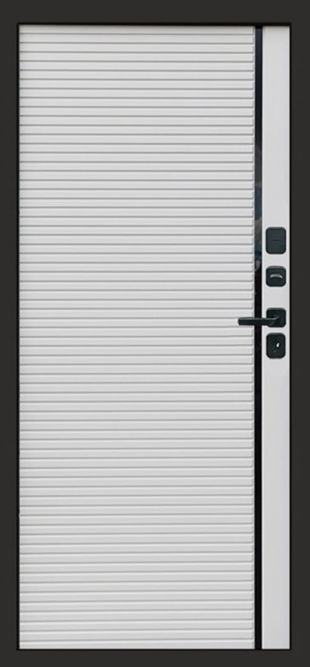 Стильная металлическая входная дверь для дома и квартиры - 1128