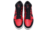 Jordan Air Jordan 1 Mid Black Red Men's Black Black