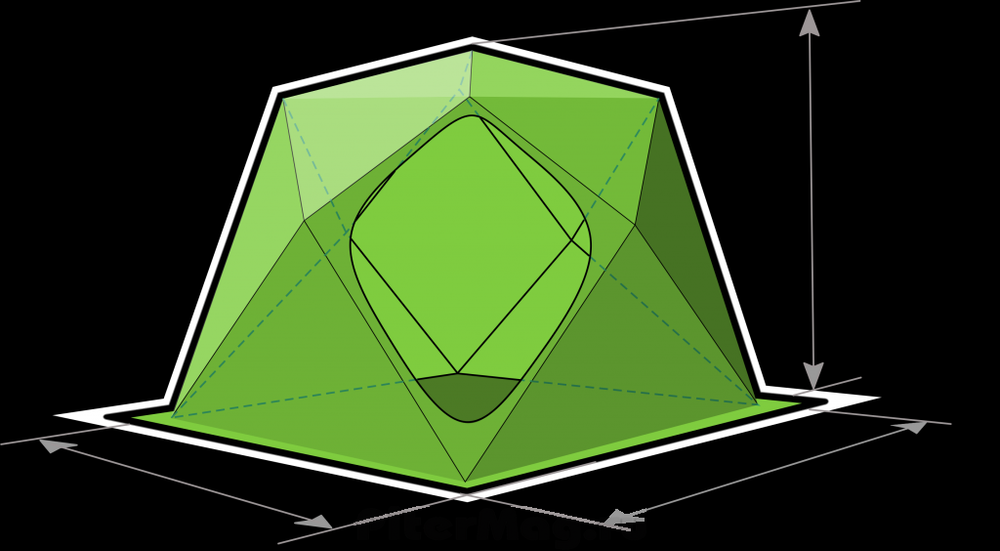 Палатка для зимней рыбалки Лотос Куб М2
