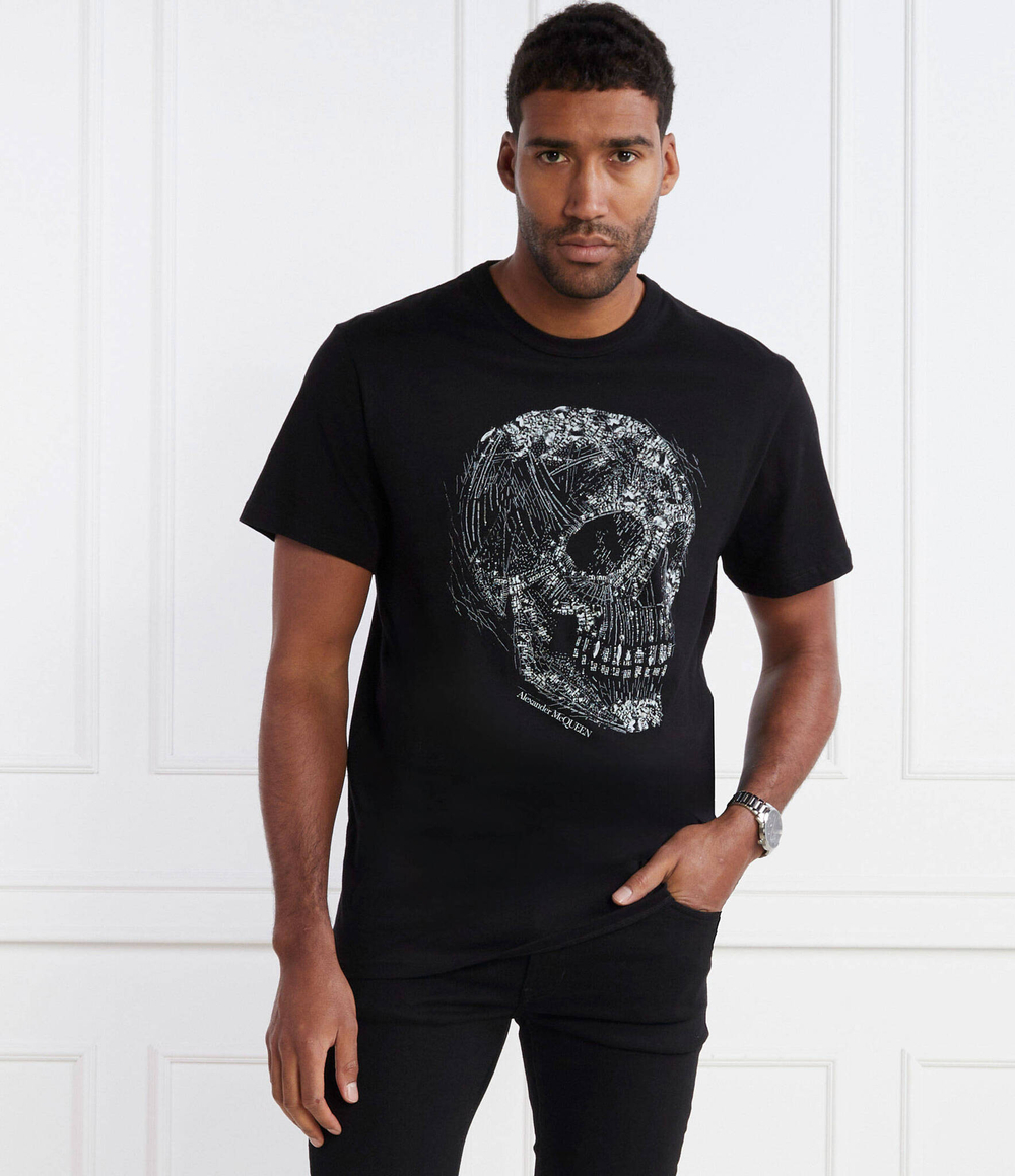 Футболка Alexander McQueen - черный(776288 QTAAH)