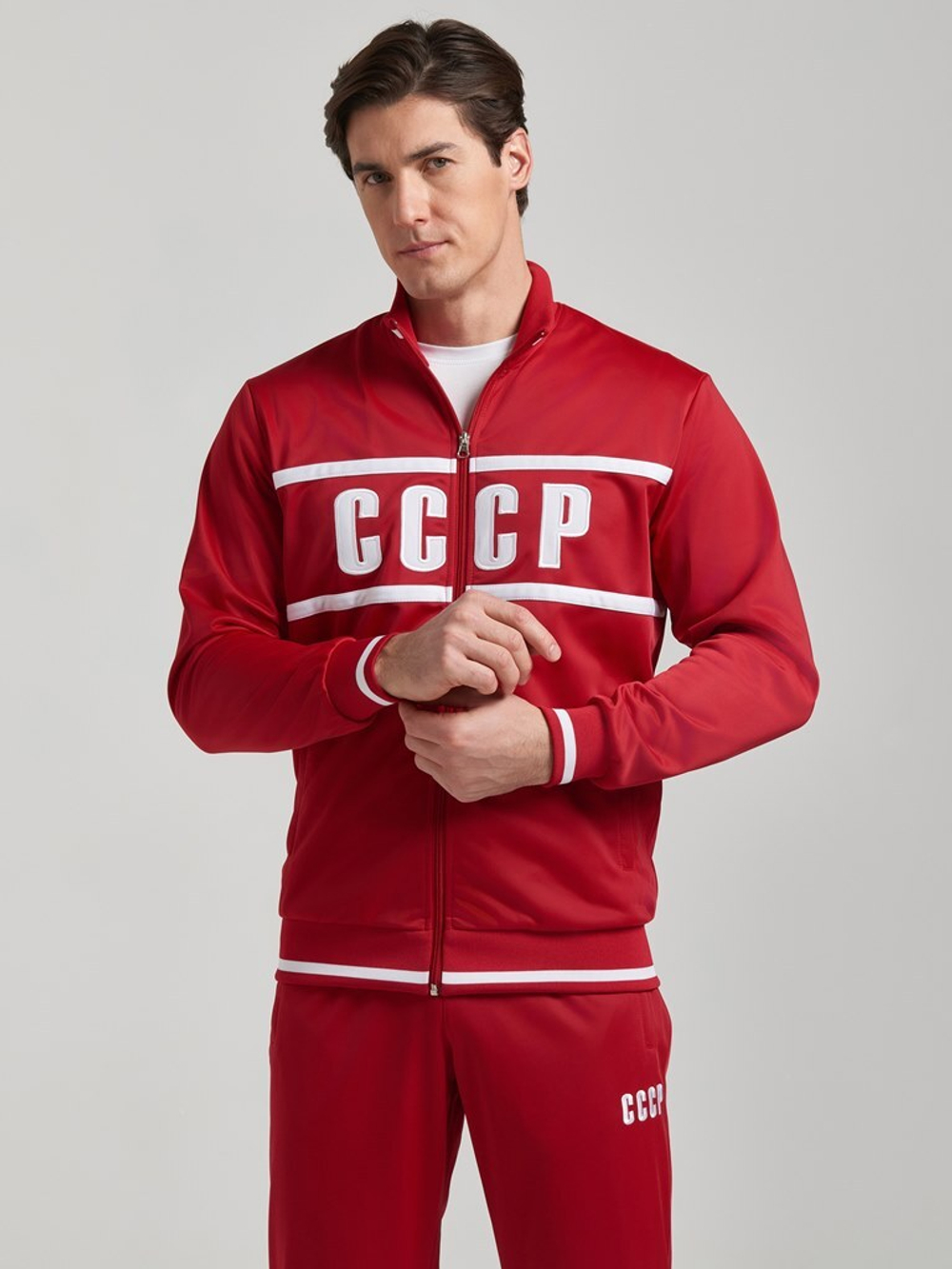 Спортивный костюм ретро СССР 10M-RT-1736/1 красный