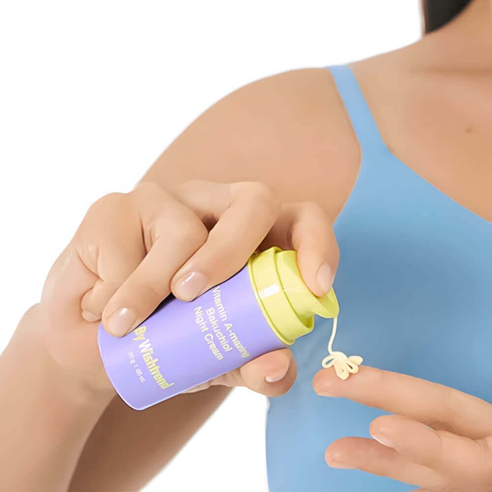 Ночной крем с бакучиолом By Wishtrend Vitamin A-mazing Bakuchiol Night Cream 30 мл