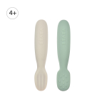 Набор силиконовых ложек-прорезыватей для первого прикорма BEABA зеленый/серый