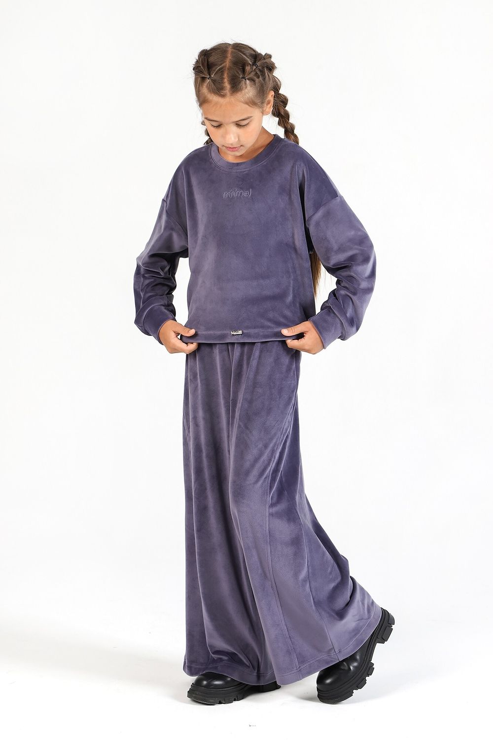 Костюм для девочки Вита-2 Виотекс СЕРЫЙ