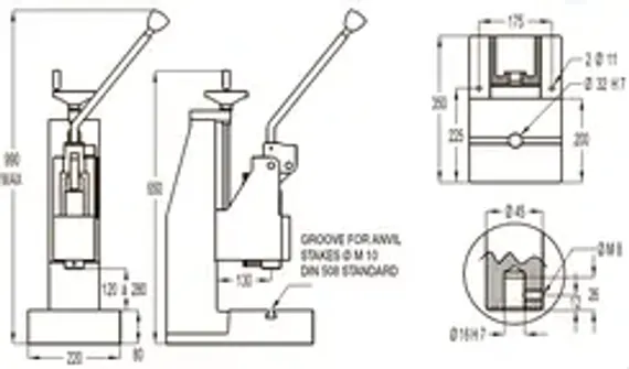 Пресс ручной реечный EMG 18HR