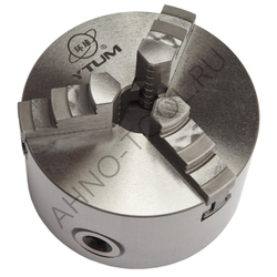 Патрон токарный 100мм 7100-0002 (K11-100) "YTUM UNIVERSAL" прям.и обр. кулачки