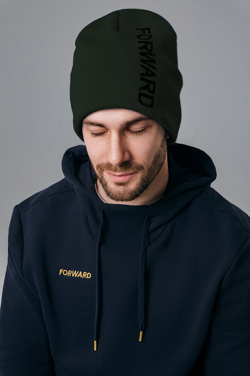 U20410G-HH232 ШАПКА ТРИКОТАЖНАЯ (ХАКИ/ХАКИ)