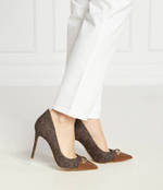 Кожаные туфли на шпильках parker pump Michael Kors - коричневый(40H3PKHP1B)