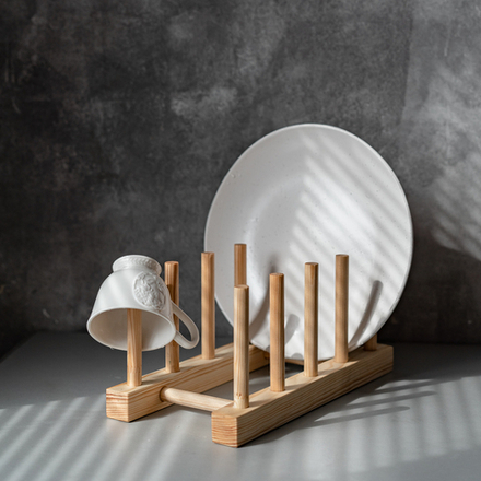 Сушилка для посуды из древесины кедра SPD1