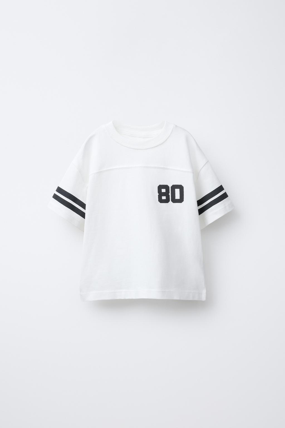 ZARA СПОРТИВНАЯ ФУТБОЛКА, БЕЛЫЙ