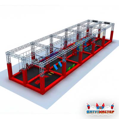 Активити ниндзя-парк «Финиш невозможен», 18×6×3,5 м