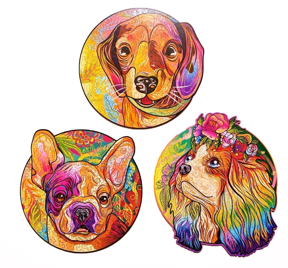 Деревянный пазл Wood Trick Щенок Белла (Кинг Чарльз) (27x23 см)