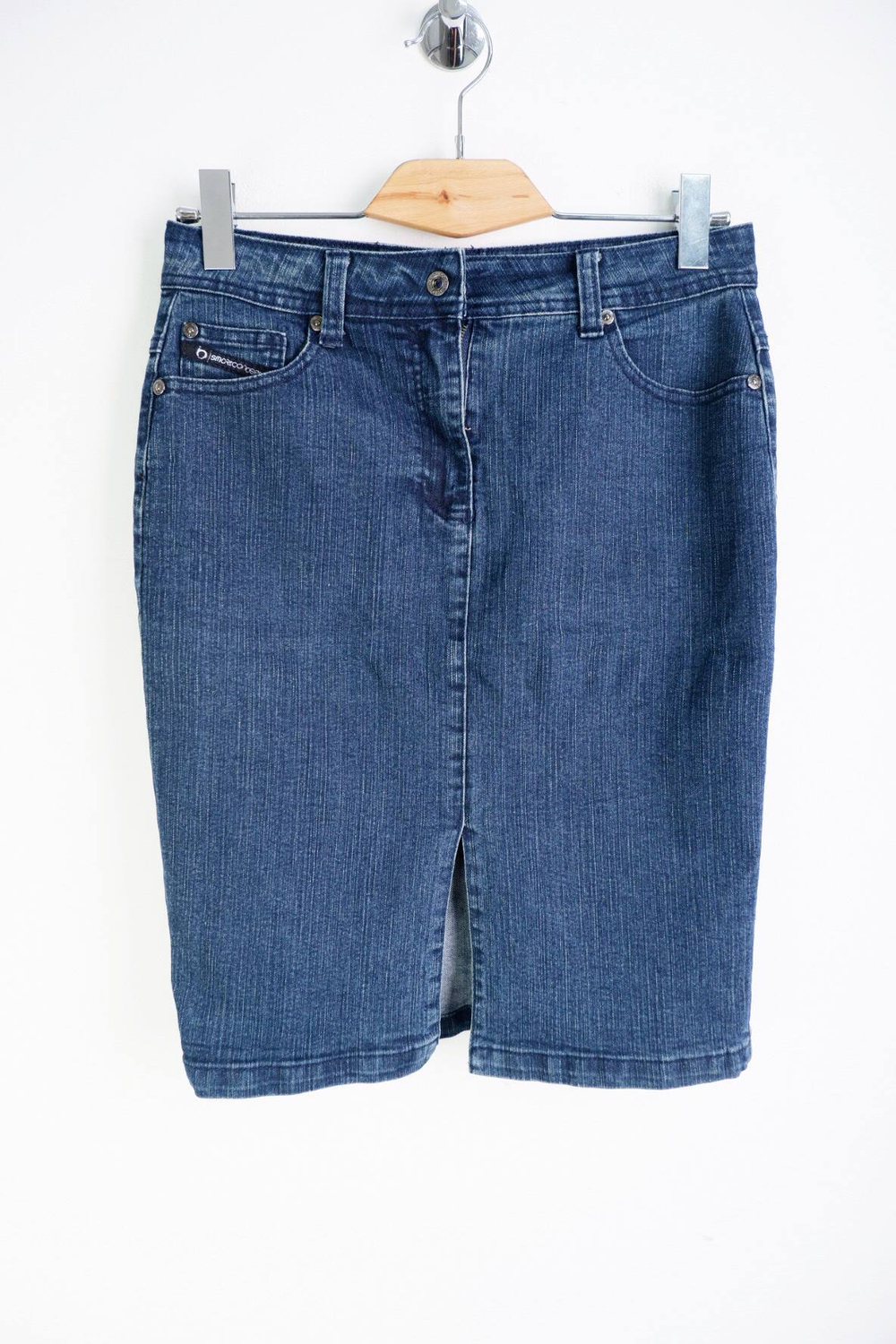 Юбка джинсовая прямая, визуально 44 размер