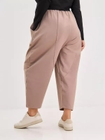 Штаны бананы оверсайз широкие пудровый