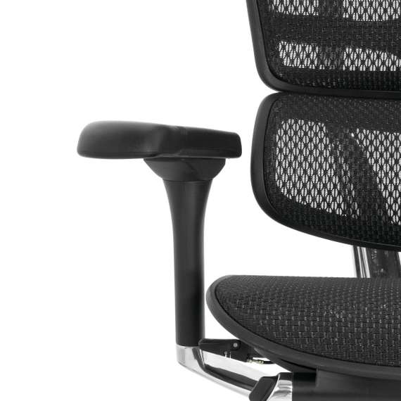 Кресло FALTO Ergohuman Elite 2 с подножкой ( чёрный каркас /сетка чёрный T-168-B1 Black )