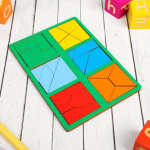 Пазл-головоломка "Сложи квадрат 2 уровень" по методике Никитиных