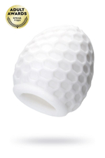 Белый рельефный мастурбатор Pufl (Цвет: белый)