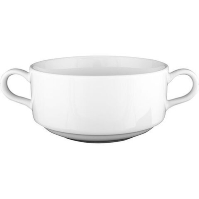 Чашка бульонная «Белая» Практик;фарфор;320мл;,H=53,L=110/162мм;белый (Цвет: белый)