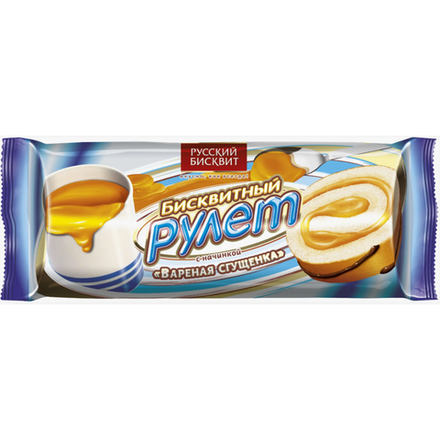 Рулет Бисквитный Вареная сгущенка 175 гр