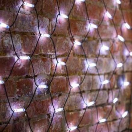 Гирлянда "Сеть" 2x3м, черный КАУЧУК, 432 LED Белые