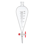 Воронка делительная грушевидная, 500 мл, шлиф 29/32, с PTFE краном и пробкой