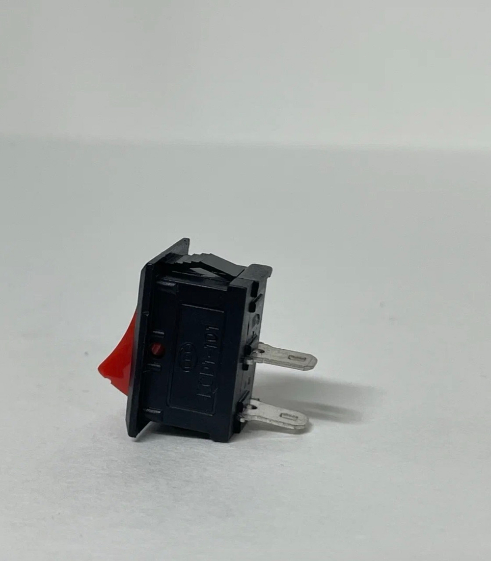 Рокерный (ON-OFF) выключатель, мини, прямоугольная, красная клавиша, TG (1 шт.)