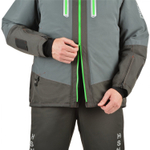 Зимний мужской костюм-поплавок ХСН Rescuer III NEW -45 (Hardguard) Серый (Зеленые молнии)