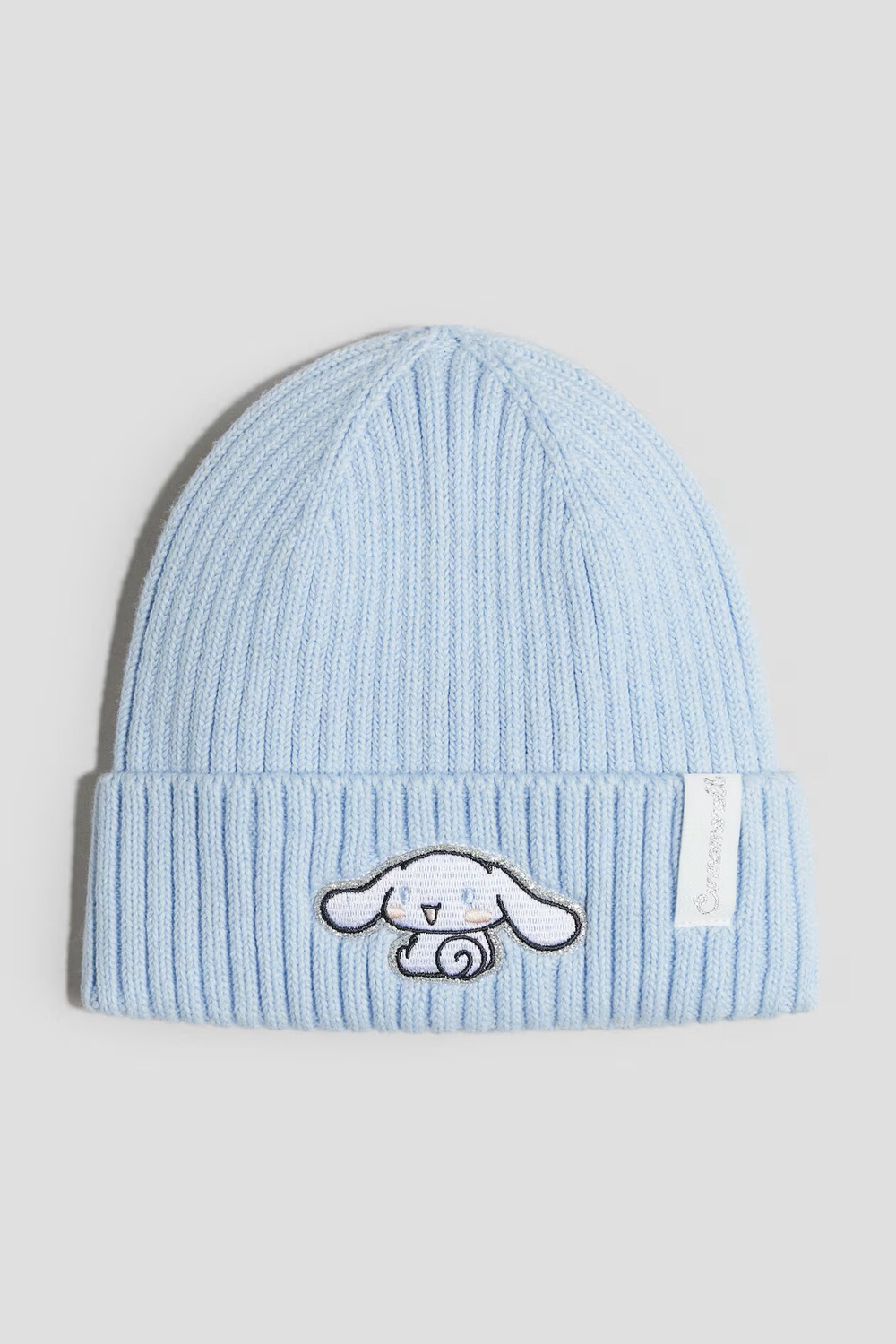 H&M Шапка с вышивкой, светло-голубой