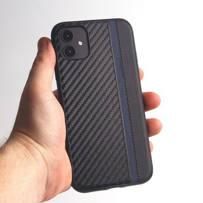 Чехол для iPhone 11 карбоновый , 012465 Салатовый