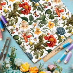 Ткань премиум Оксфорд 600D эффектные цветы