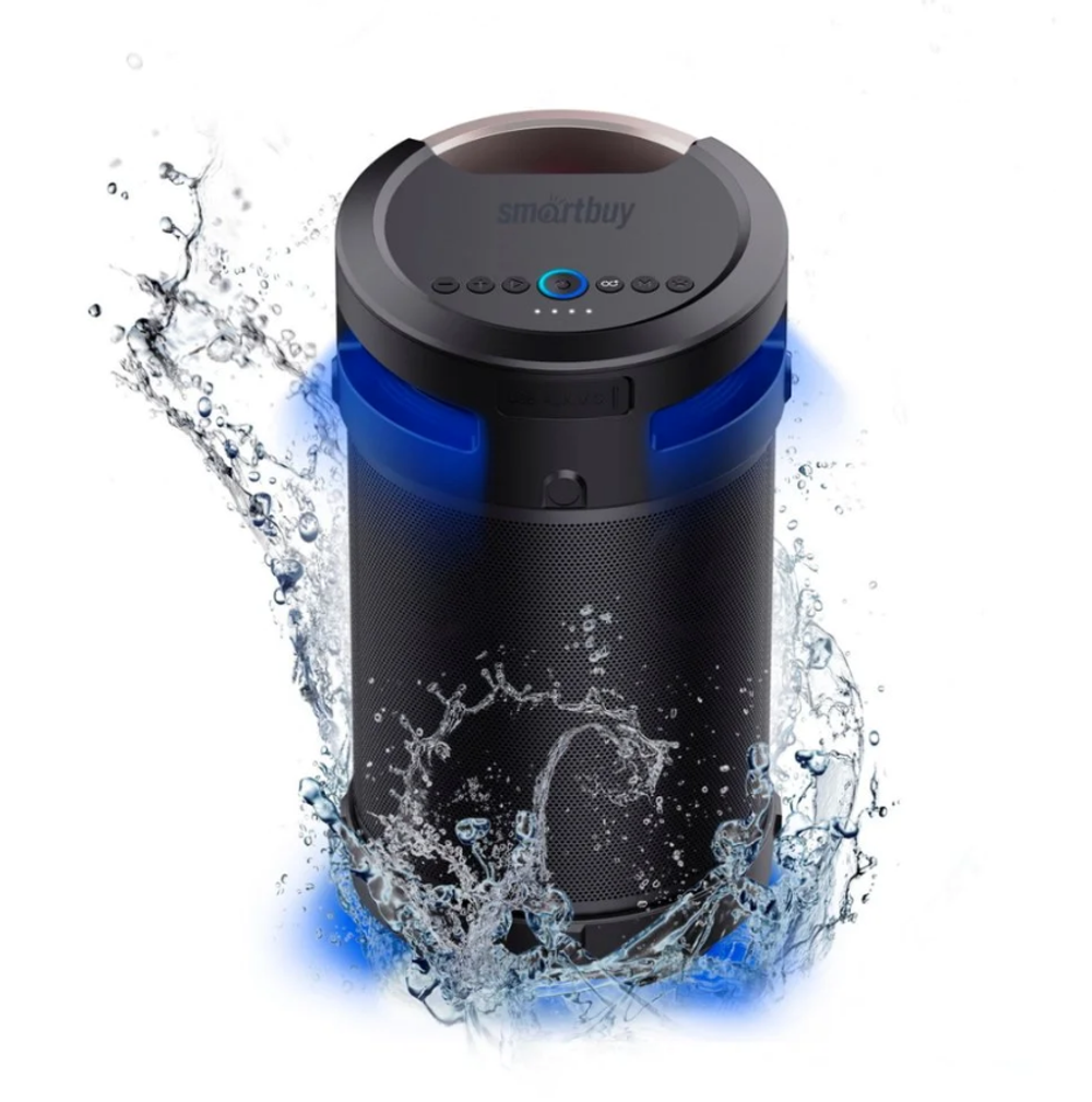 Портативна колонка SmartBuy Z1, 74Вт, 4.1, IPX5, Bluetooth, MP3, FM-радио, караоке