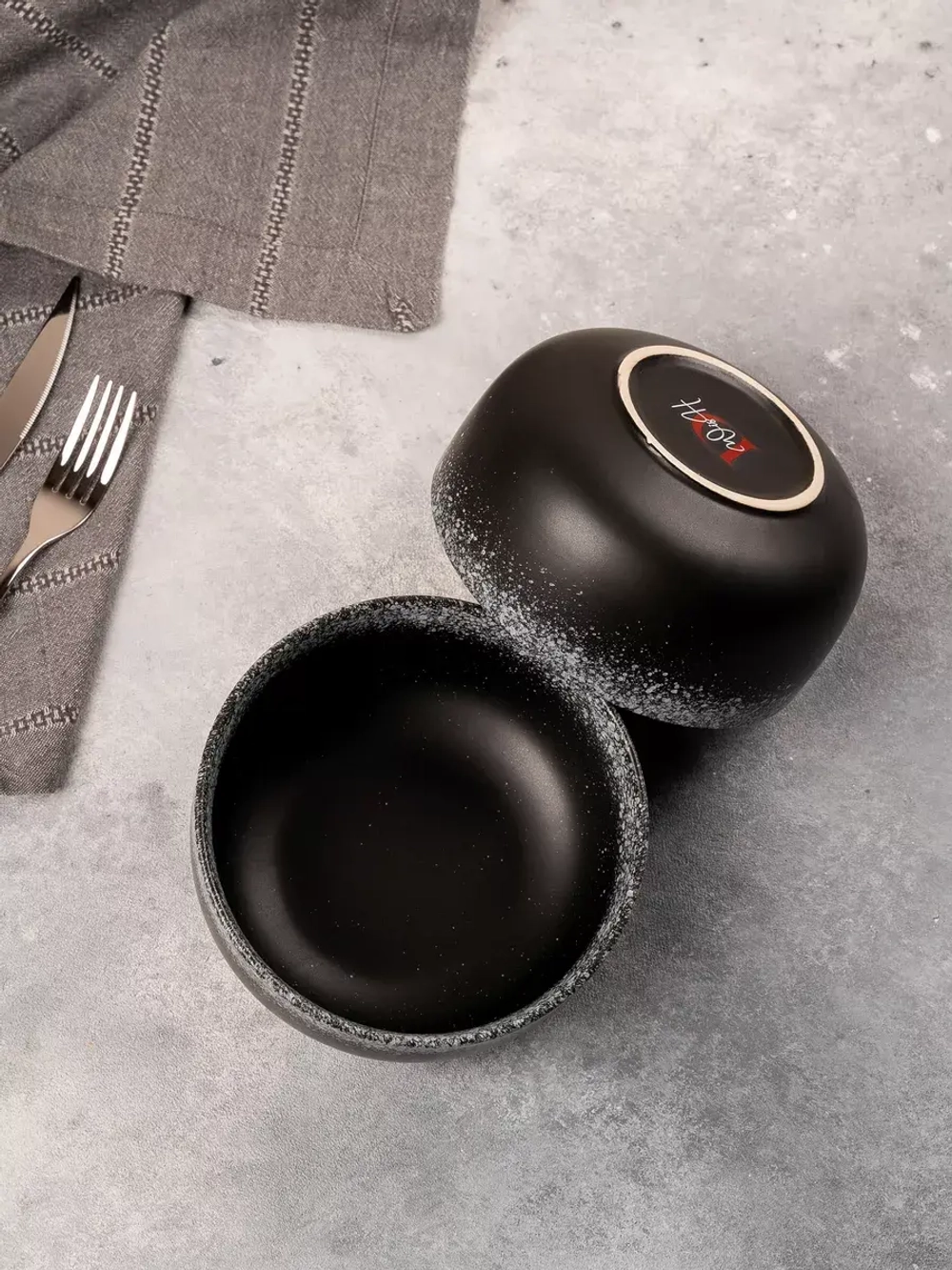 Тарелки 6 салатников глубоких матовых для супа фарфор 16 см