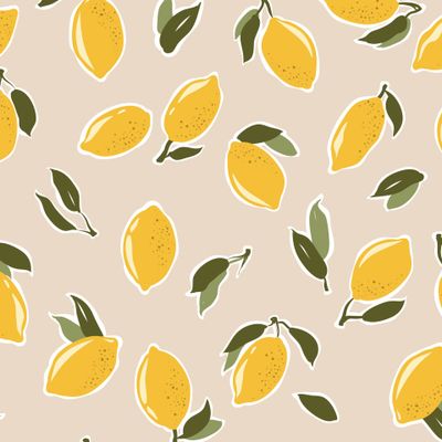 Лимоны на бежевом