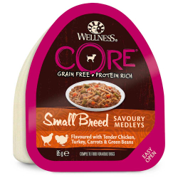 Core консервы для собак мелких пород с индейкой, морковью и зеленой фасолью (паштет) 85 г пластик.баночка
