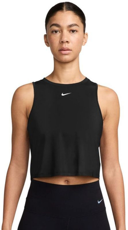 Женский топ теннисный Nike One Classic Dri-Fit Cropped Tank - черный