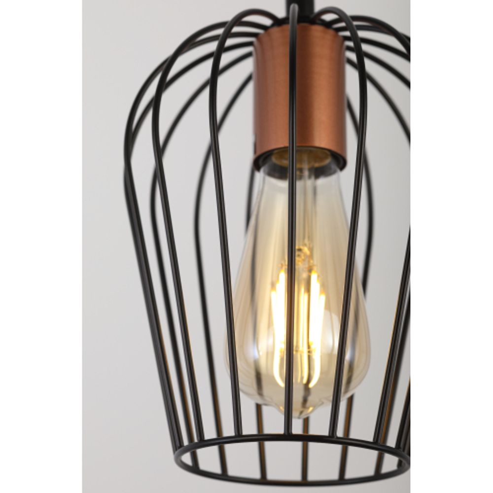 Светильник подвесной (подвес) Rivoli Atena 5063-201 1 х E27 40 Вт лофт - кантри