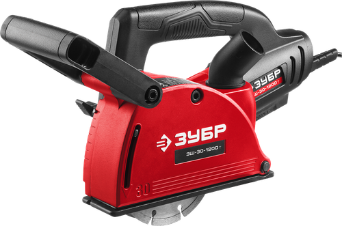 Штроборез Зубр 1200Вт 125мм 30мм  подключение пылесоса