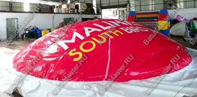 Надувная подушка «Красная Птица» для установки в грунт, 7×7 м