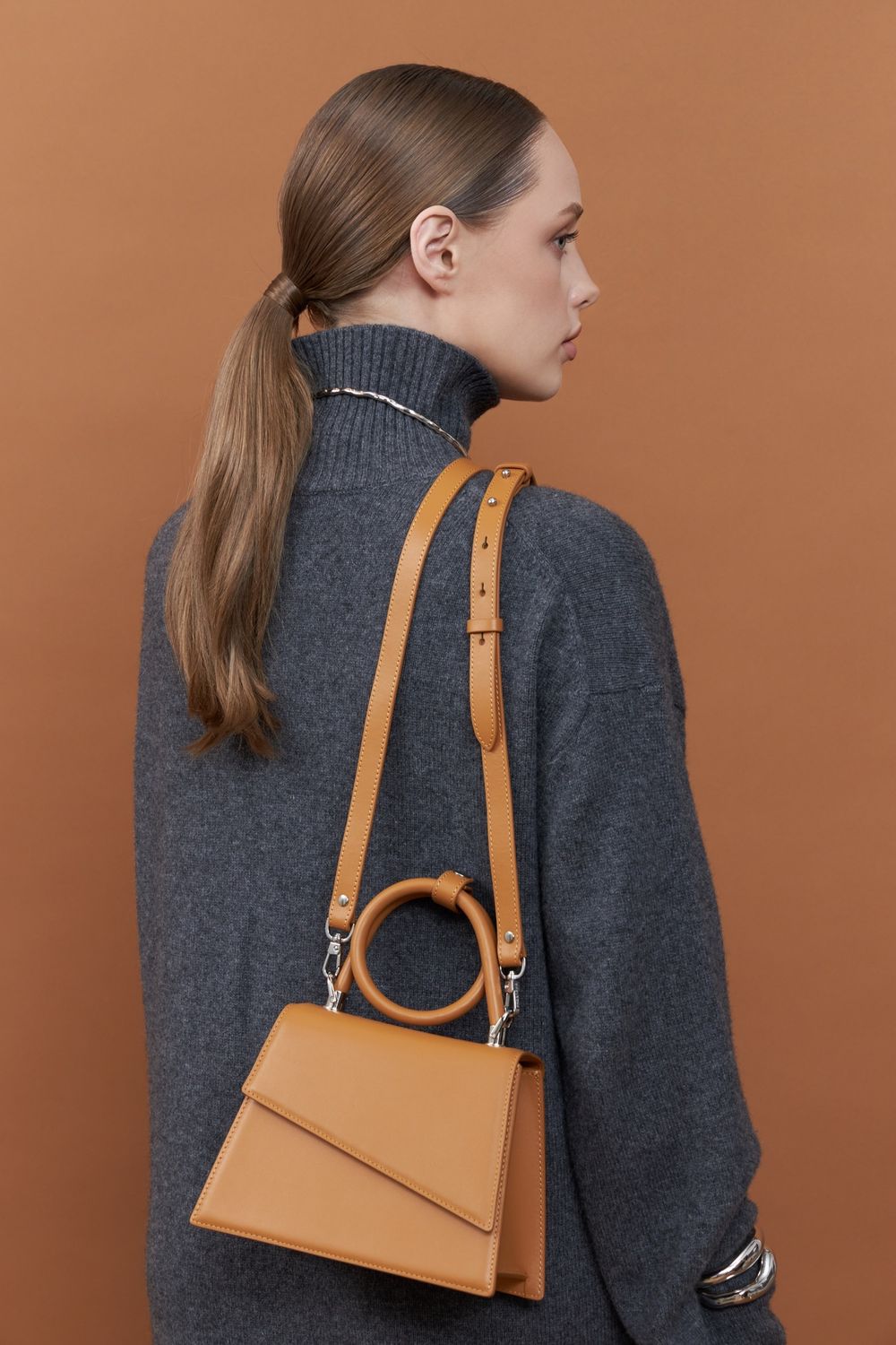 Crossbody nude hotsell